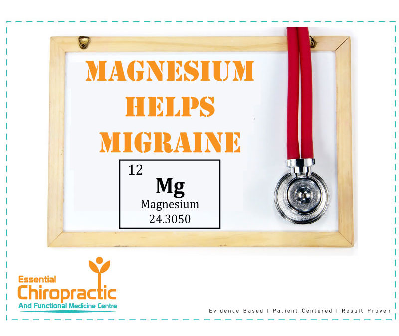 Magnesium helps with migraine headaches